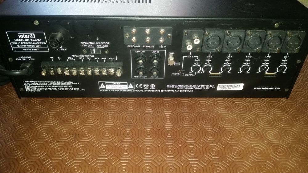 Amplificador Inter-M PA-4000