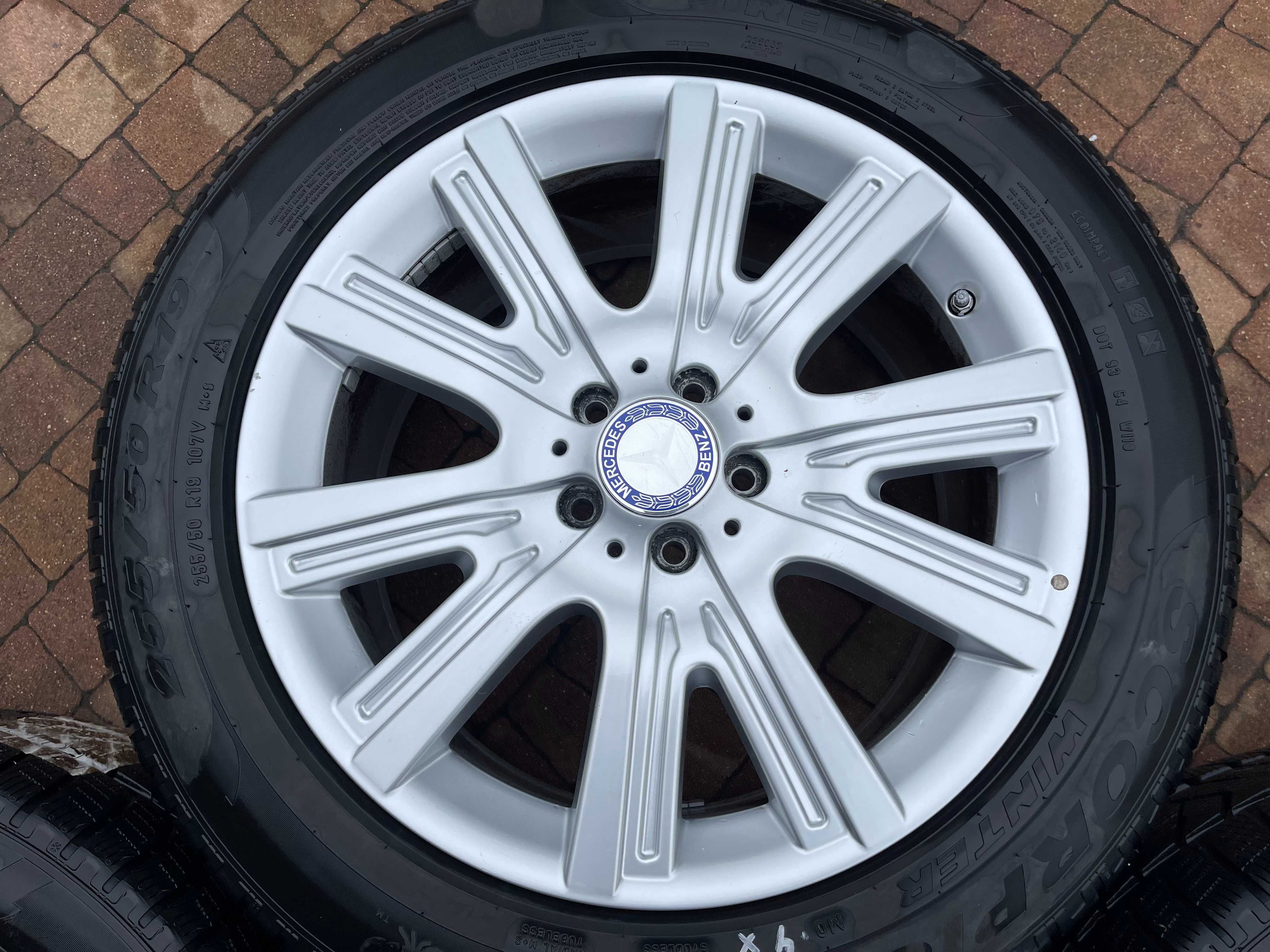3719. Koła zimowe Mercedes ML GLE oryginalne W166 255/50/19 5x112 ET62