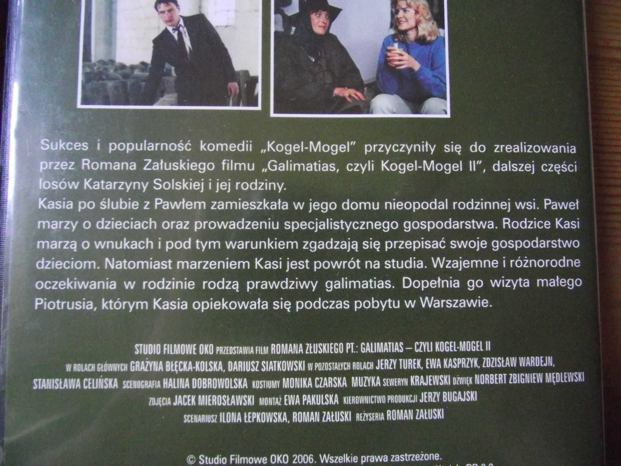 Kogel Mogel i Galimatias  zestaw dvd Roman załuski Filmy