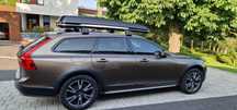 Pojemnik dachowy, Travel Premier 430 - oryginalny Volvo + relingi