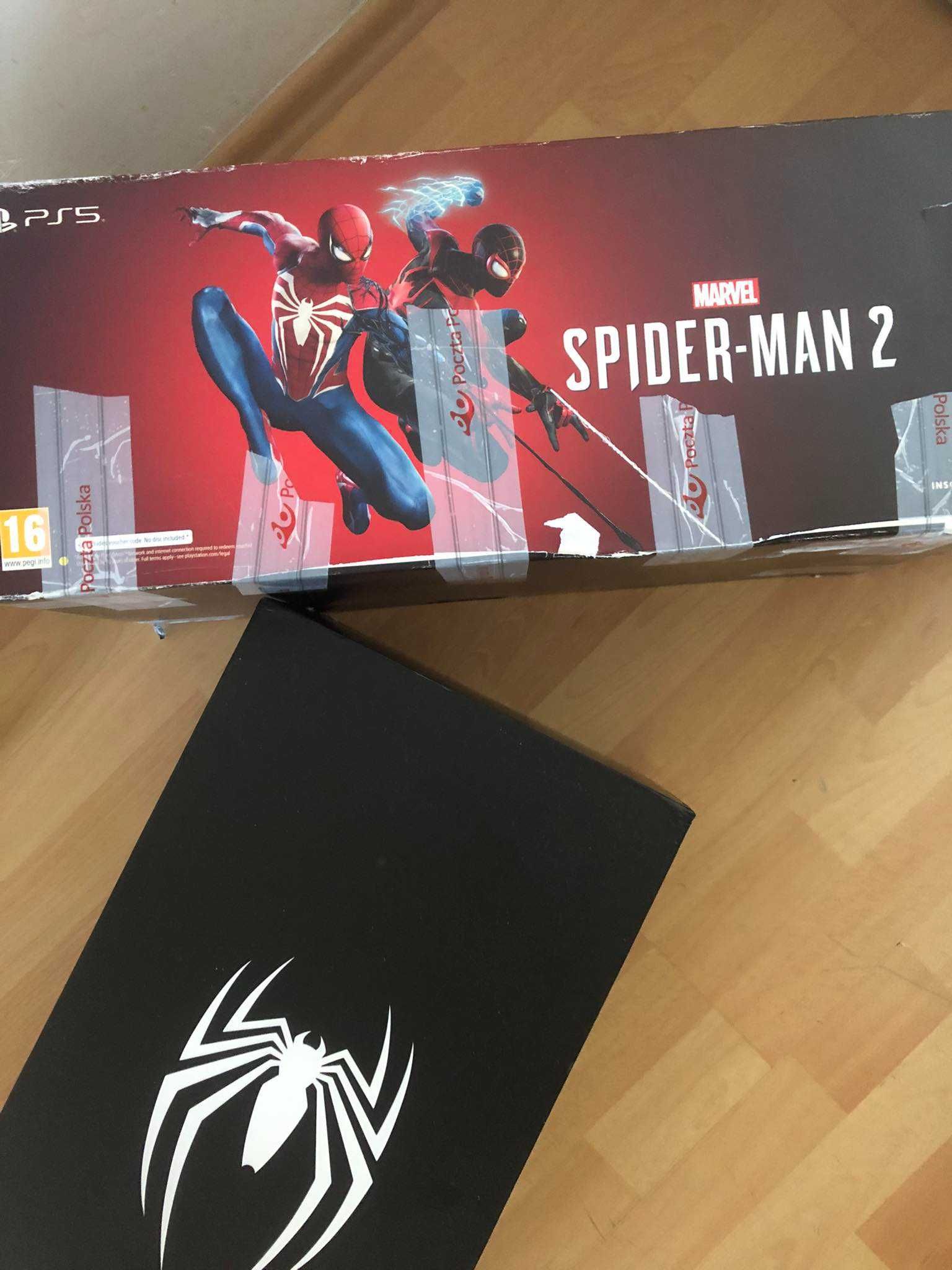 Spider-man2 ps5 Edycja Kolekcjonerksa- figurka, steelbook, gra cyfrowa