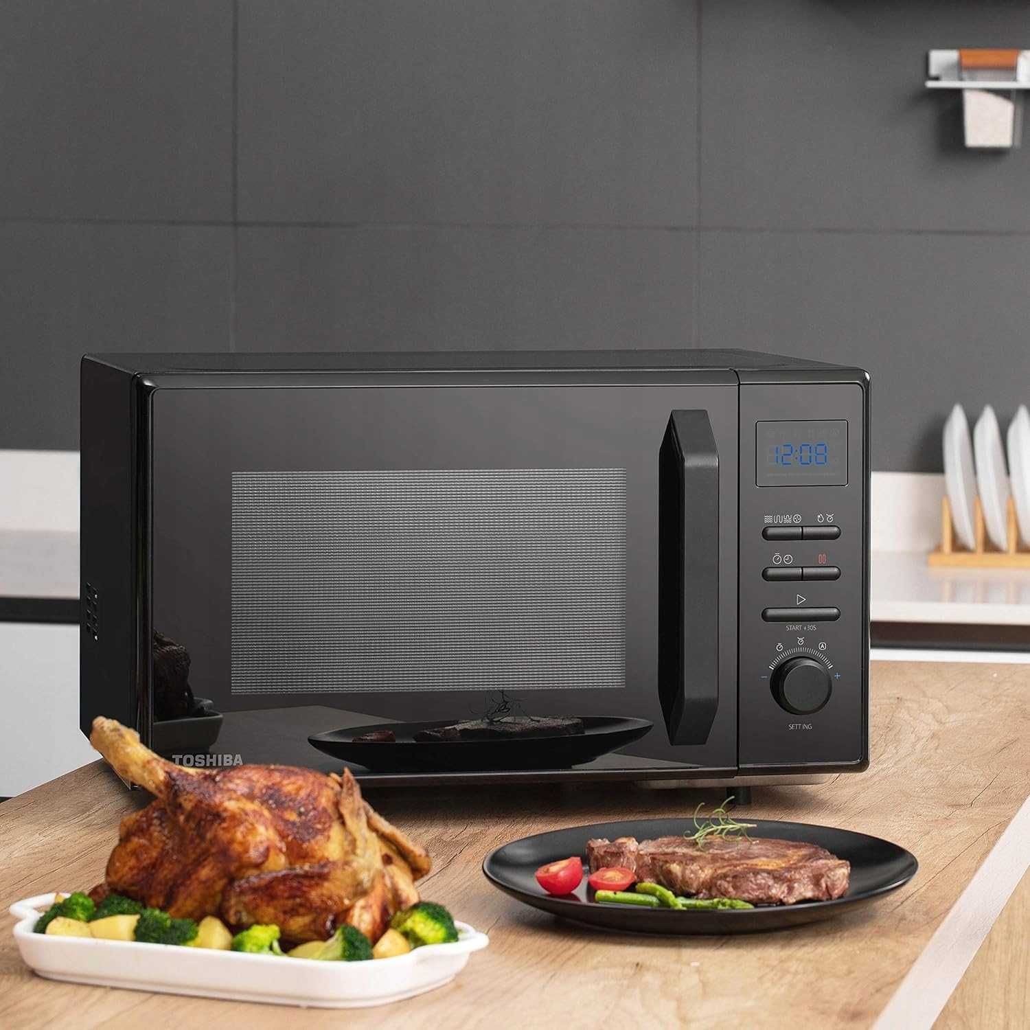 Kuchenka mikrofalowa Toshiba MW2-AC25TF (BK) 900W