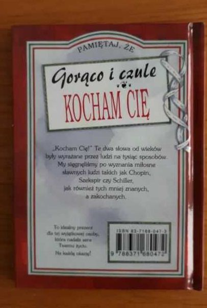 Książka Pamiętaj że gorąco i czule kocham Cię - prezent