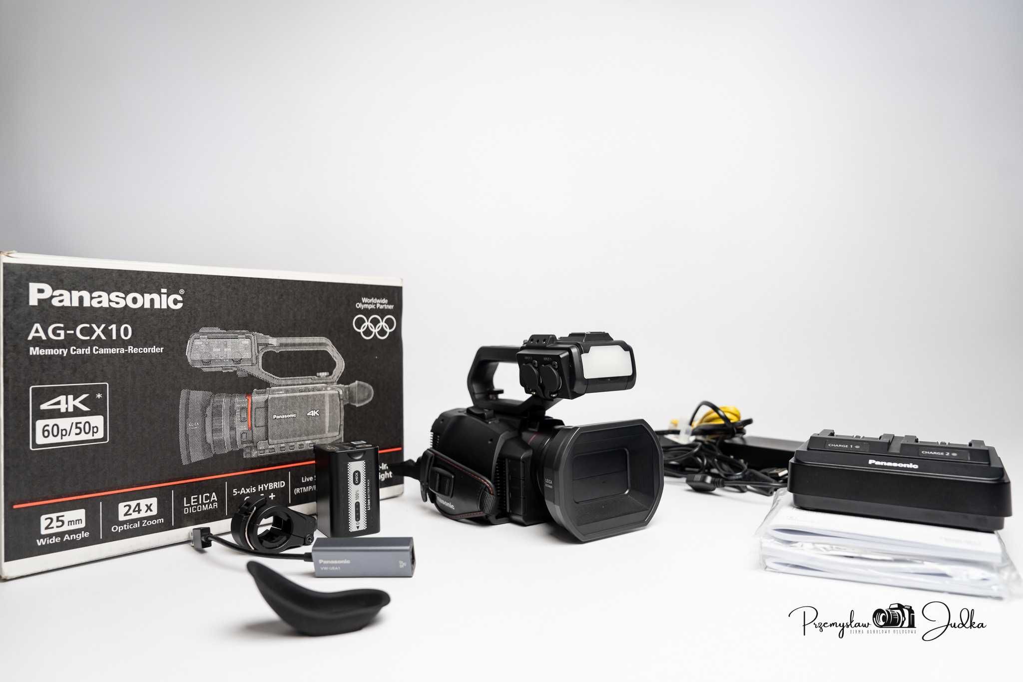 Panasonic AG-CX10ES kamera 4K igła | komplet | faktura przebieg 63h!