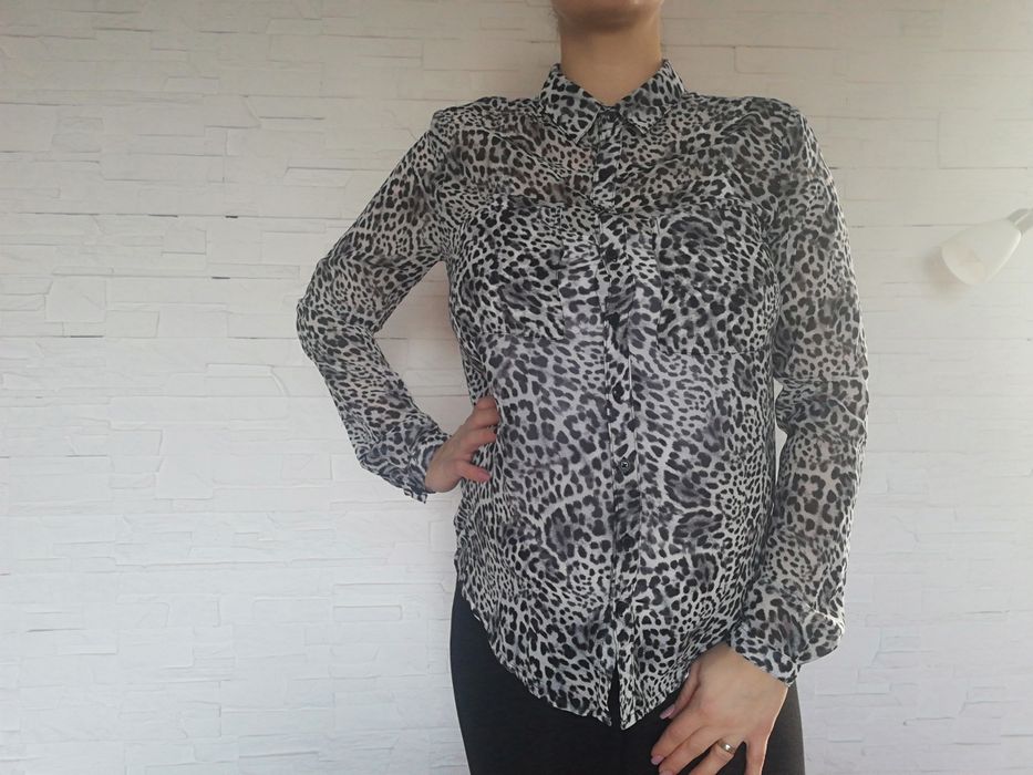 Koszula mgiełka panterka