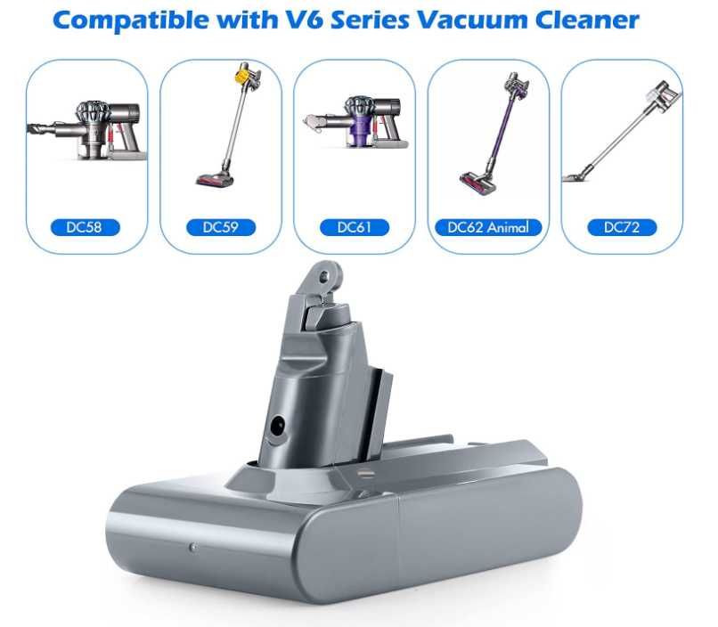 Bateria zamiennik do Dyson V6 21.6V 4000mAh