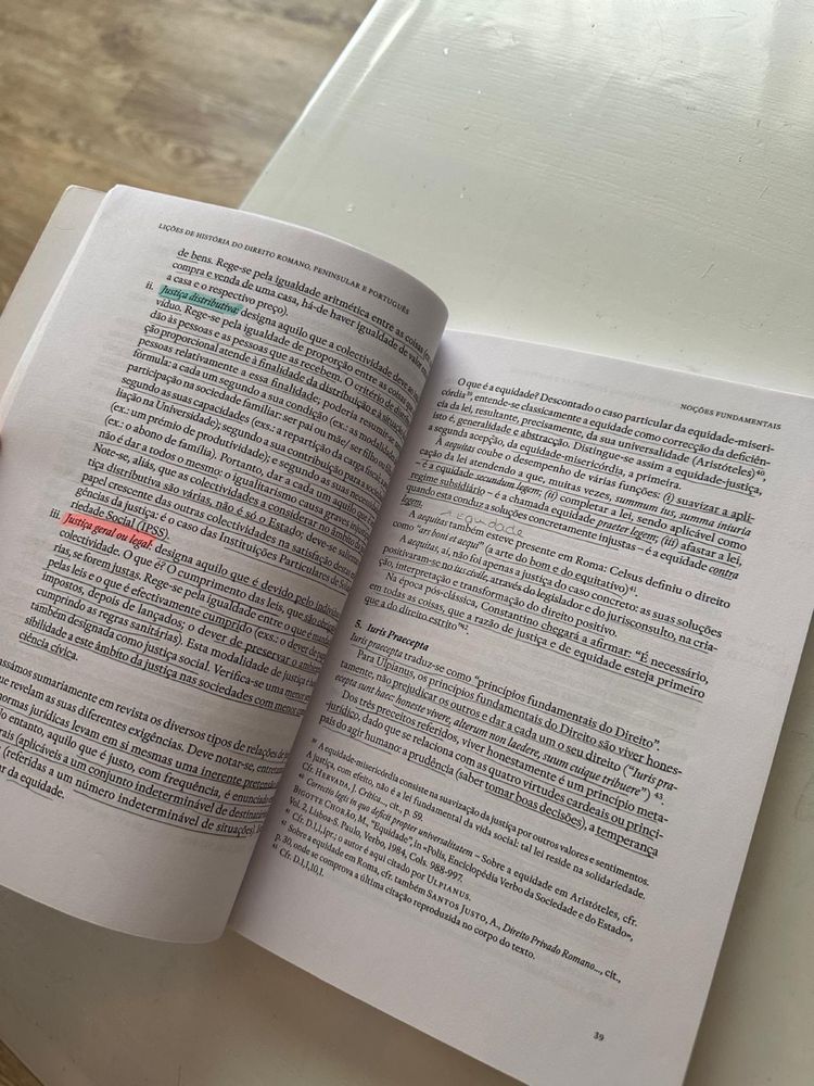 Livro Lições de Historia do Direito Romano, Peninsular e Português