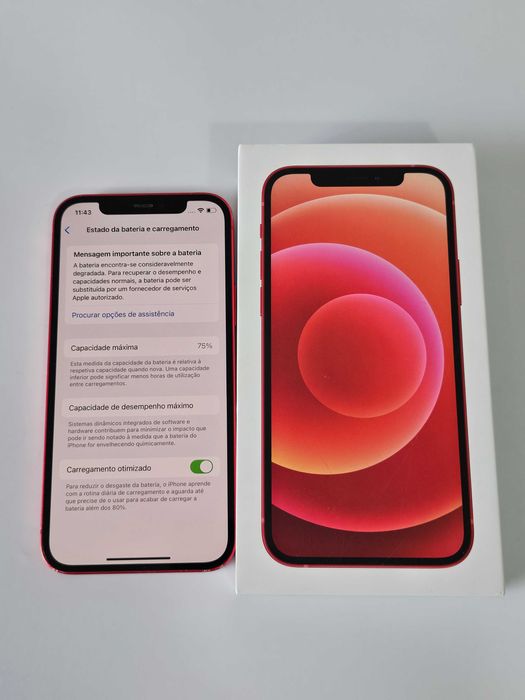 Iphone 12 128Gb 75% Bateria.  Ótimo estado.