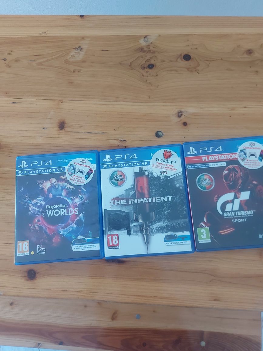 PS vr 1 com camera e jogos
