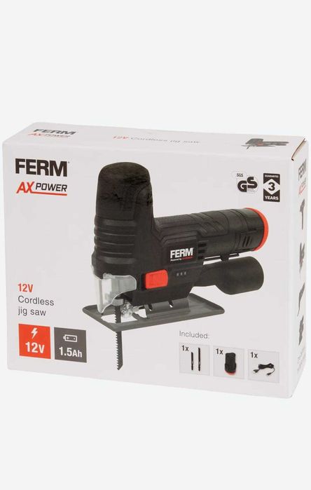 Bezprzewodowa wyrzynarka FERM 12 woltów | 1,5 Ah NOWA