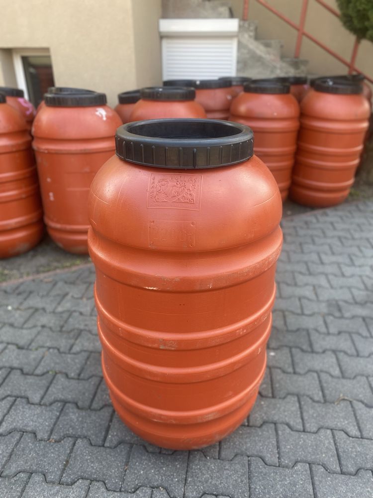 Beczka po spożywce 200l 220l na deszczówkę do ogrodu działkę wodę