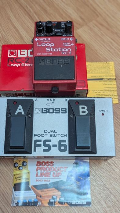 Boss loop station RC-2+ котроллер boss fs-6