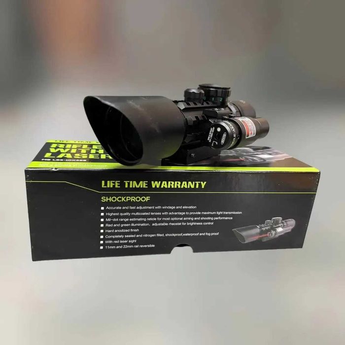 Оптичний приціл SPINA OPTICS M9 LS3-10x42E з ЛЦВ, 3-10x42
