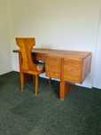 Przredwojenne biurko gabinetowe bauhaus art deco mid century vintage