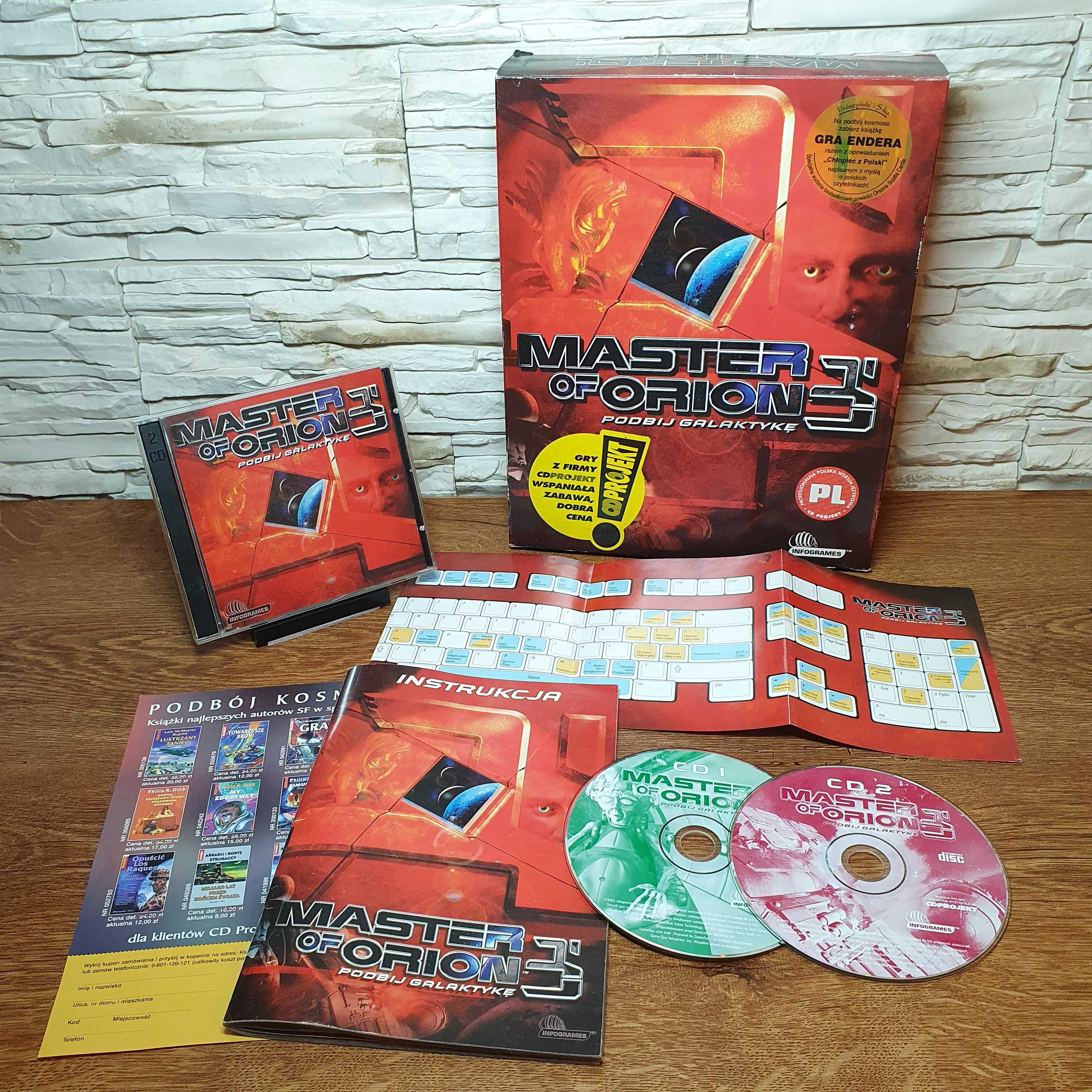 Master of Orion 3 big box PL
