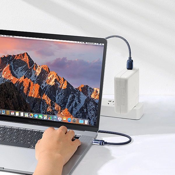 Kabel Joyroom S-CC100A4 USB-C - USB-C 100W 480Mb/s 1,2m - niebieski