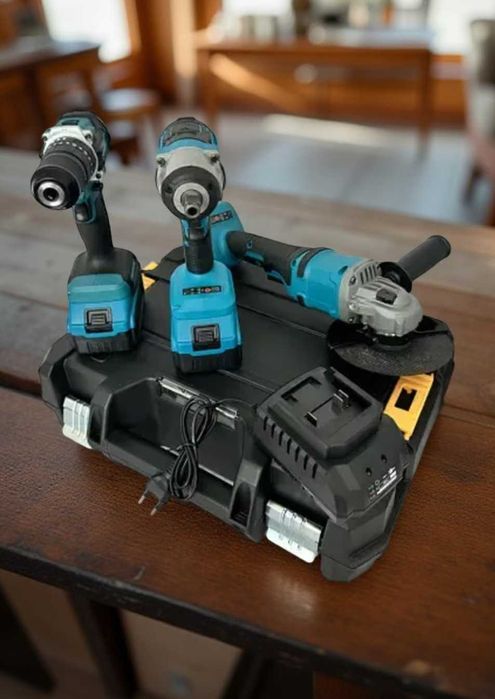 Набір інструментів 3в1шуруповерт болгарка і гайковерт 20v