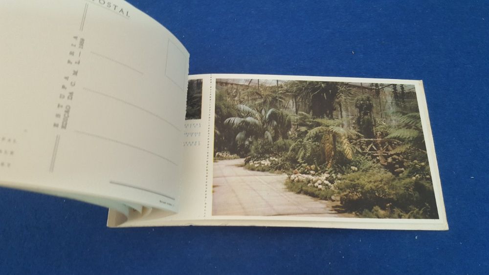 Carnet de 8 postais " Estufa Fria " Edição da CML Novo e Completo