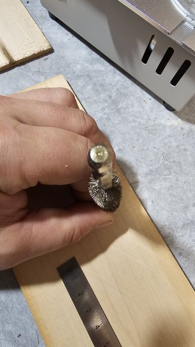 Szczotka druciana na wiertarkę. 15mm