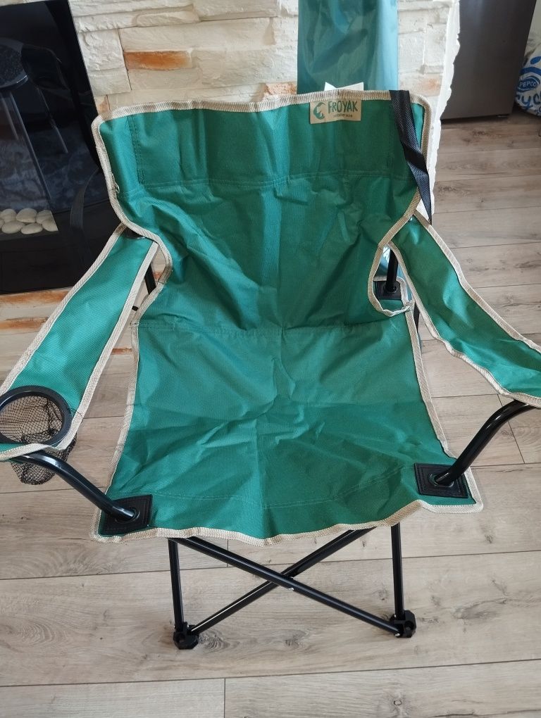Nowe krzesło fotel kempingowe wędkarskie składane