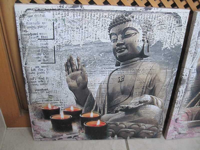 Quadros Buddha com efeito luz