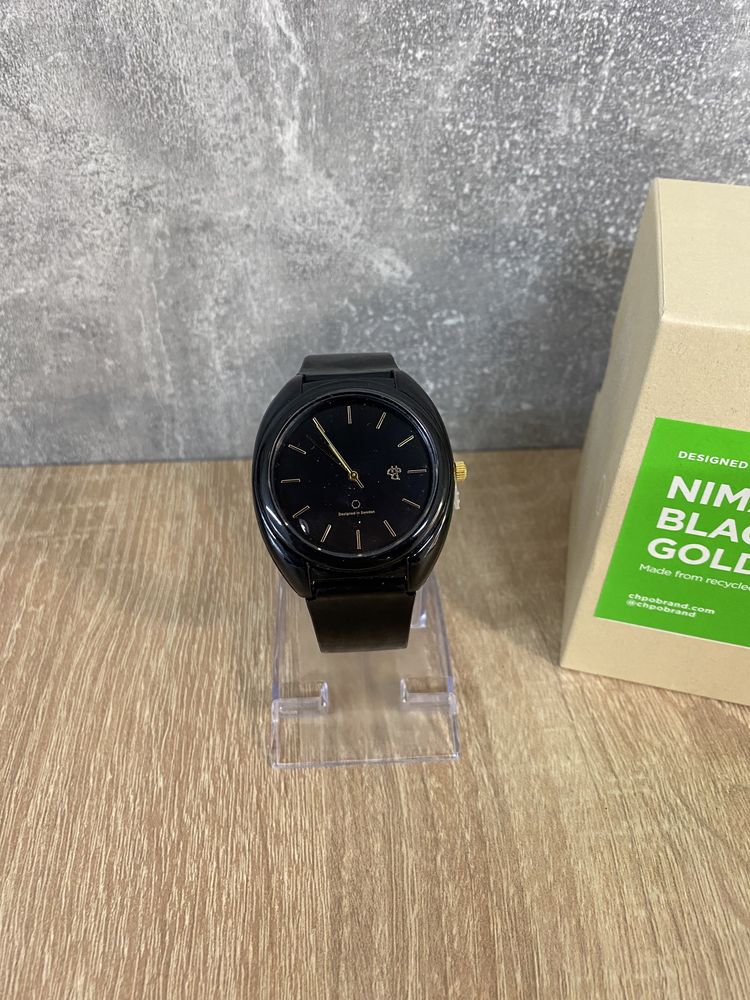 Czarny klasyczny elegancki nowy zegarek Unisex CHPO NIMA UNISEX