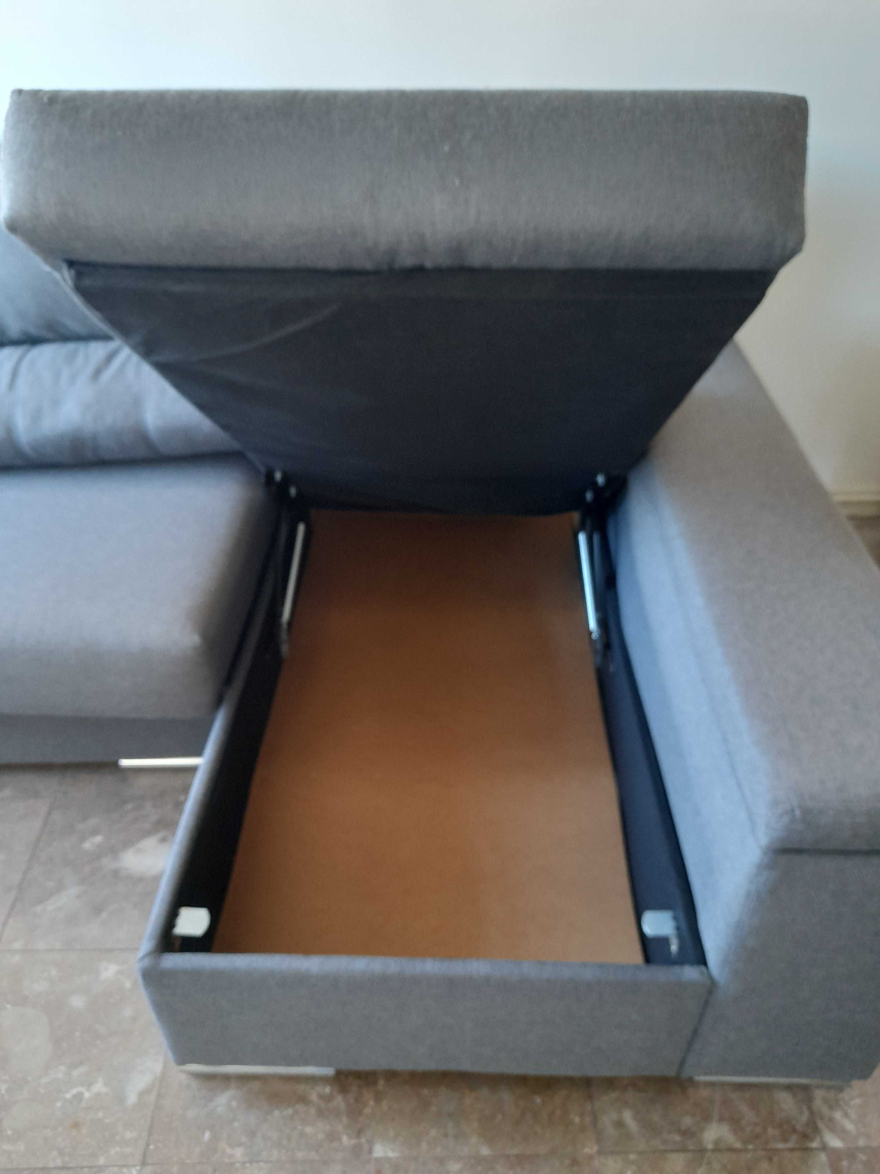 Sofá 3 lugares com chaise longue