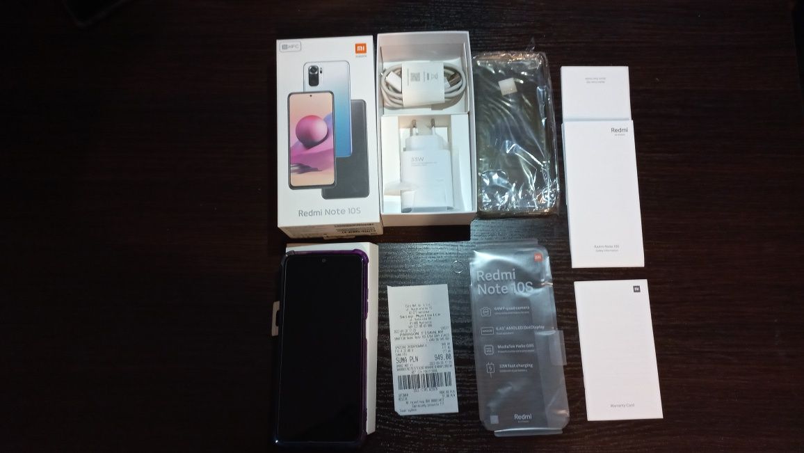 Sprzedam smartfon Xiaomi Redmi Note 10S Grey na gwarancji