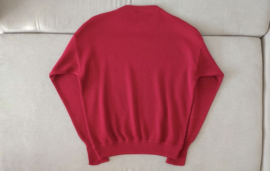 Sweter męski Lacoste L burgundowy