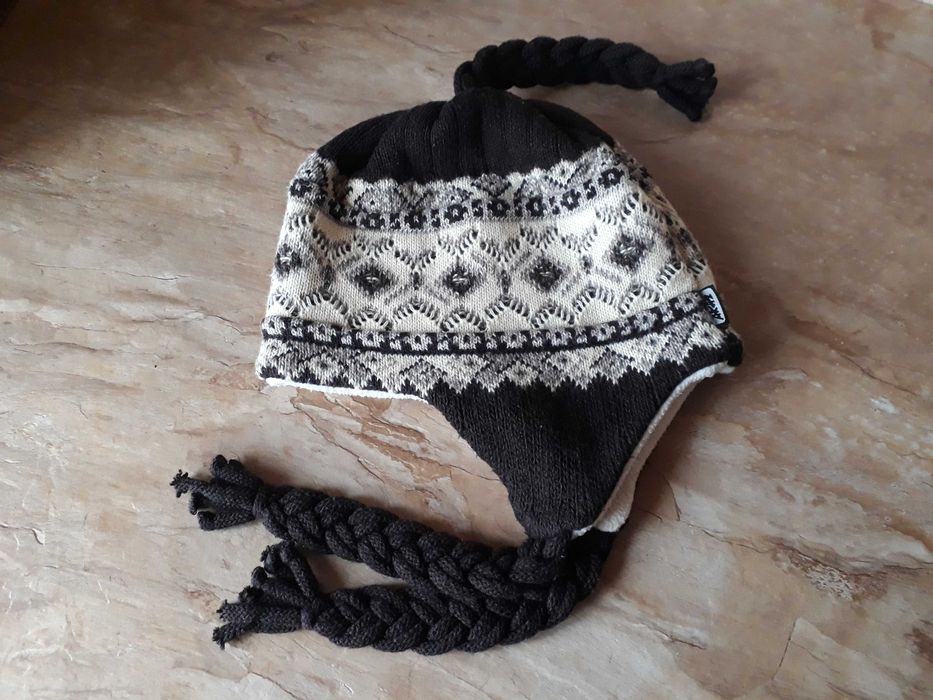 Czapka damska, polar, wełna, akryl