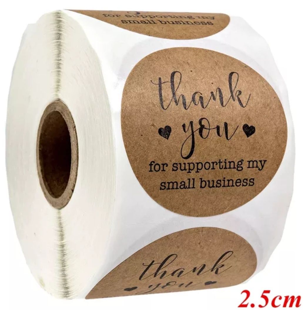 Наклейки, стікери Thank You Hand Made, Хенд Мейд,