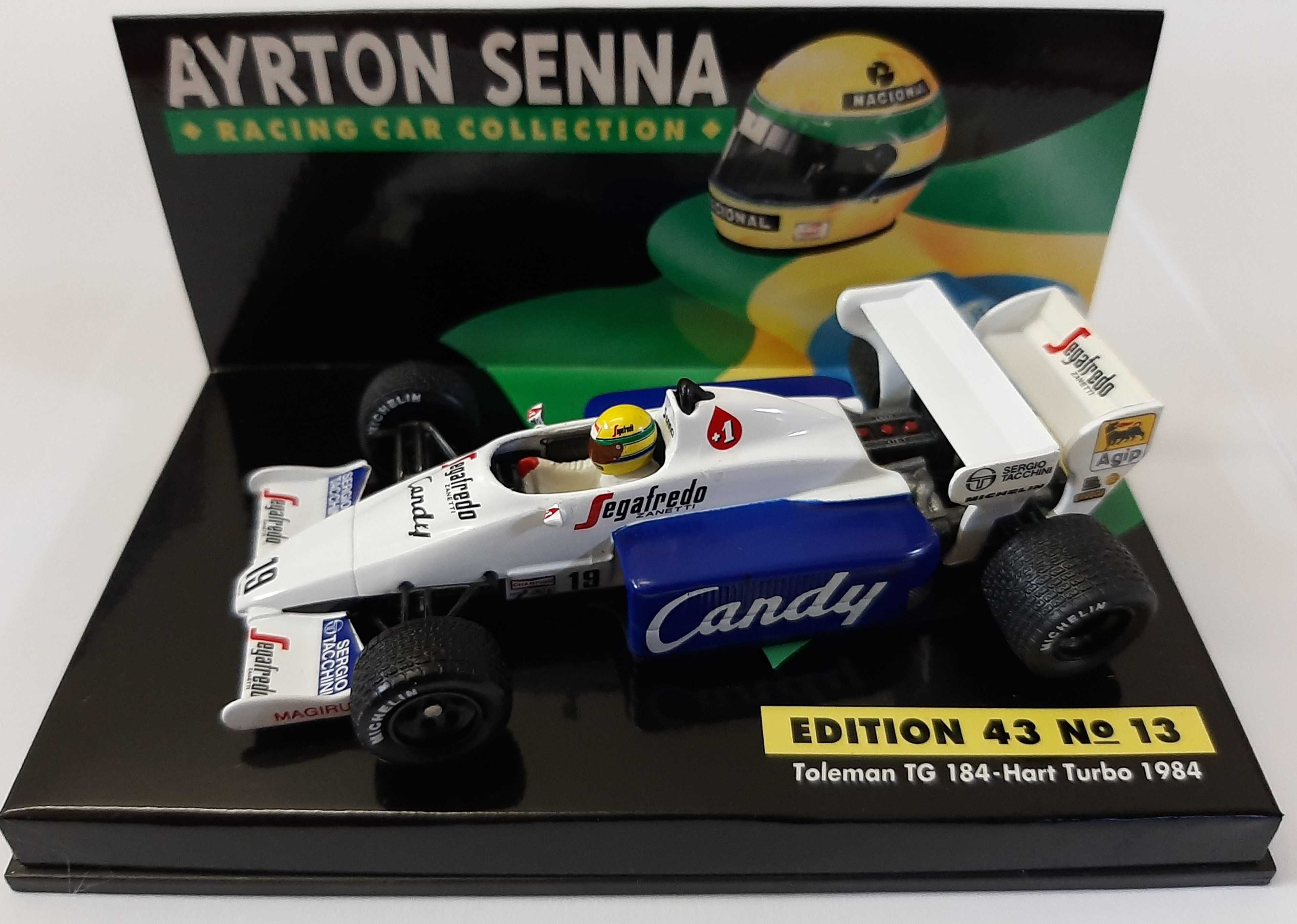 Ayrton Senna F1 Toleman TG184 de 1984 1:43 Minichamps