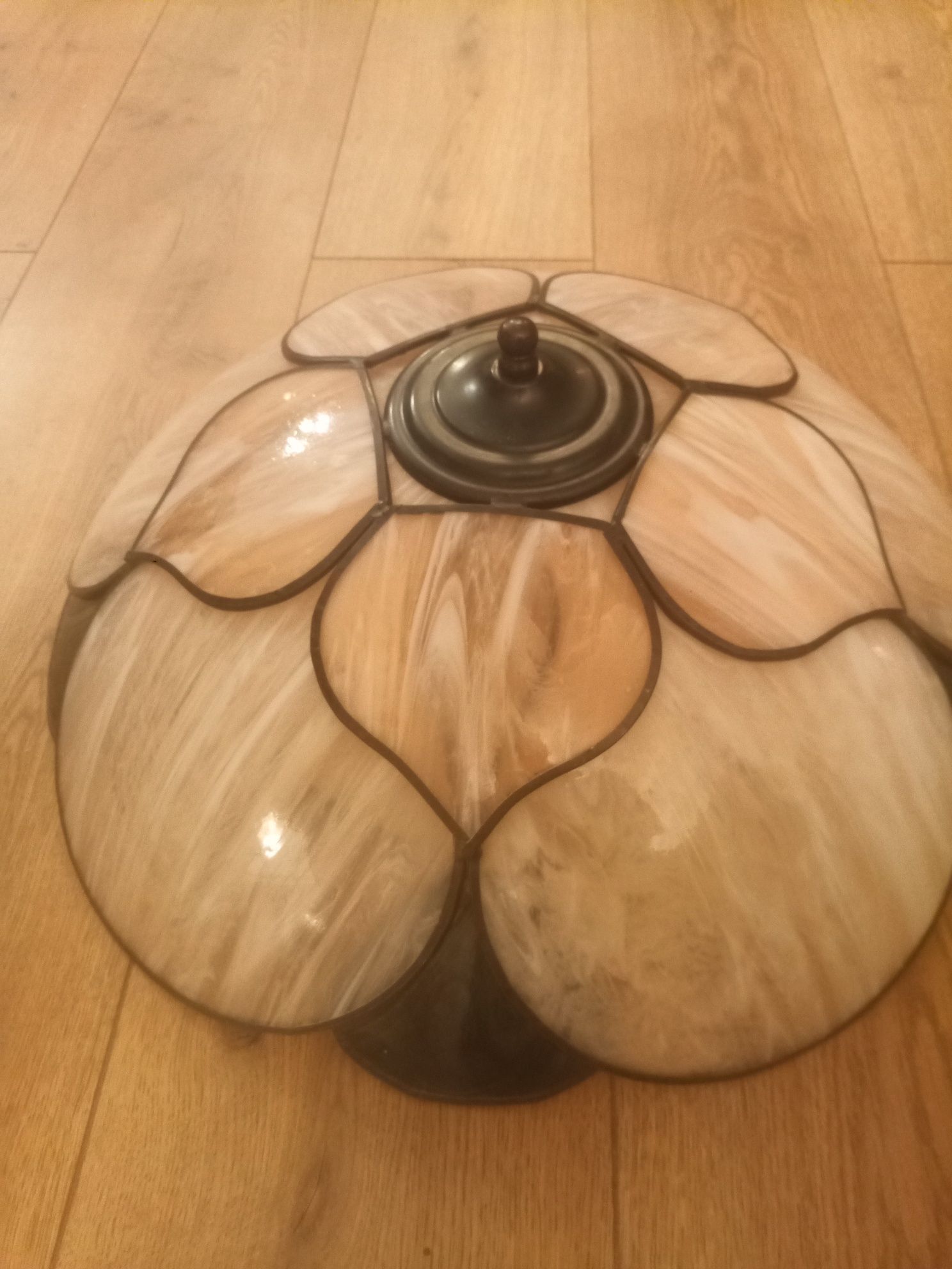 Plafon"Tiffany",witrażowy,lampa sufitowa, beż