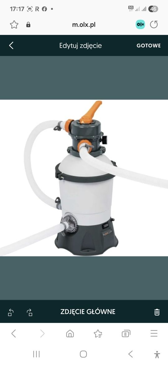 Pompa piaskowa bestway 3028l/h