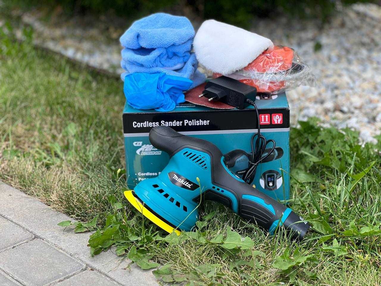 Бездротова полірувальна машинка акумуляторна шліфмашина Makita 12V