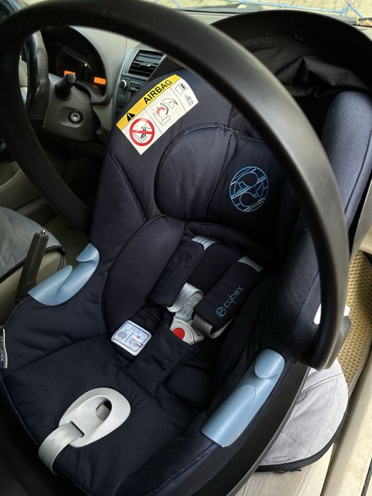 Автолюлька з базою Cybex Aton M i-Size + Izofix Base M - Navy Blue
