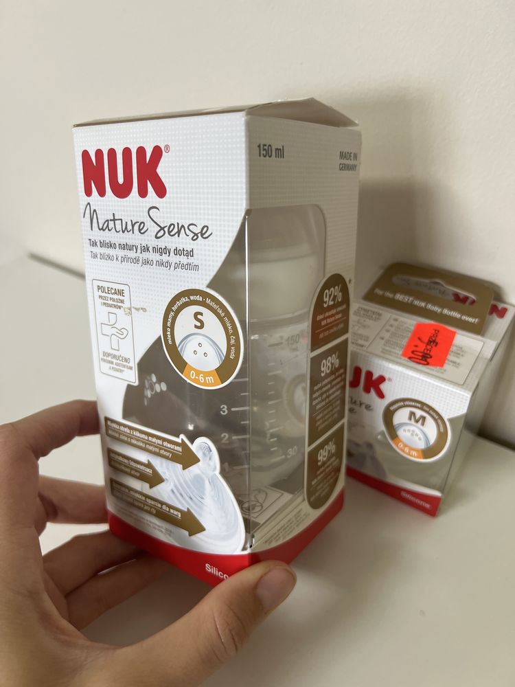 Butelka plus smoczki NUK