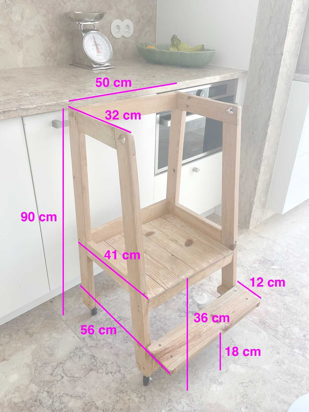 Torre de Aprendizagem - tipo Montessori - criança, bebé - com rodas