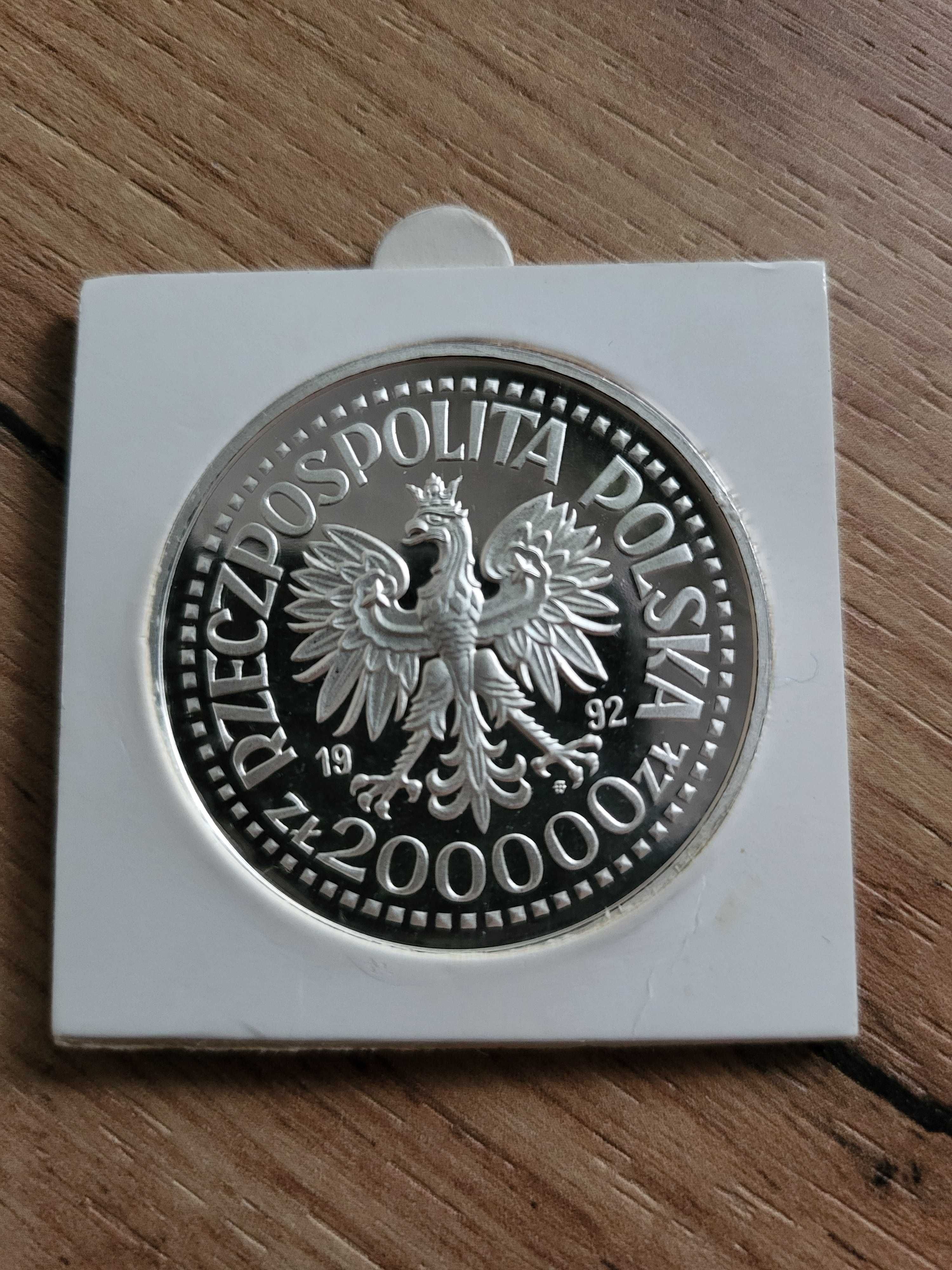 Srebrna moneta 500- lecie odkrycia Ameryki 1992r.