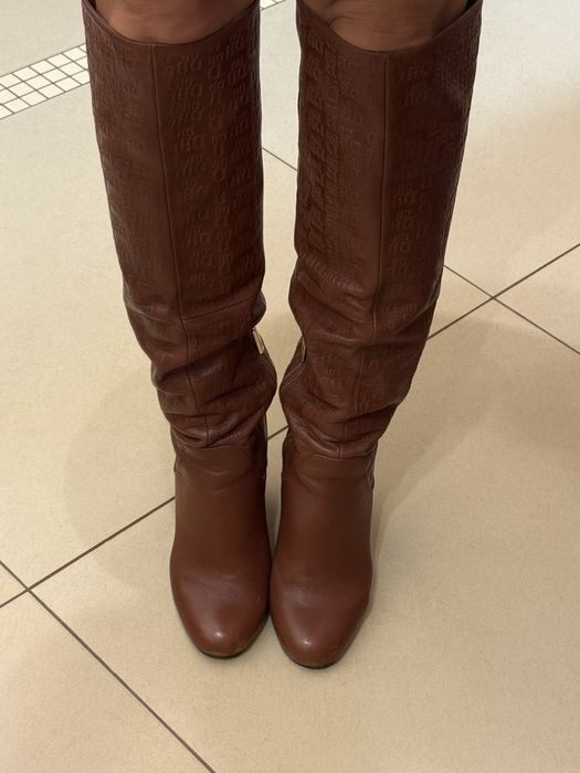 Жіночі шкіняні осінні чоботи. 37 розмір.