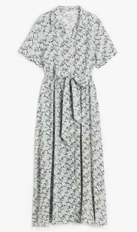 H&M сукня плаття платье халат квітковий принт р. Л
