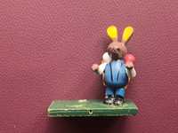 Figurka drewniana ręcznie malowana królik