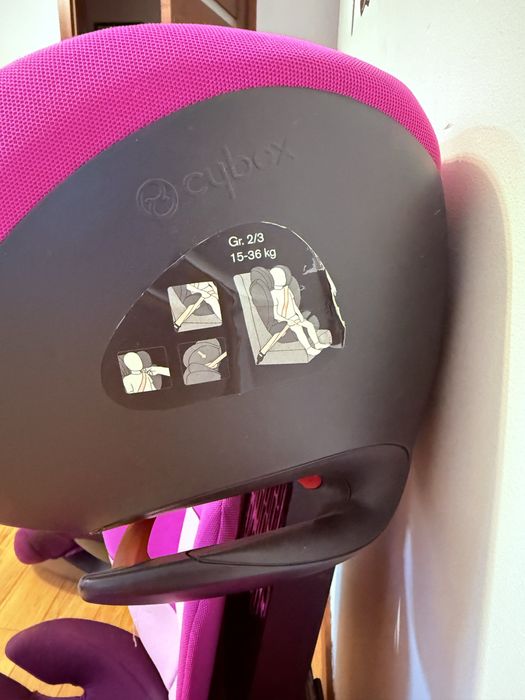 Fotelik samochodowy 15-36 kg CYBEX isofix z certyfikatem