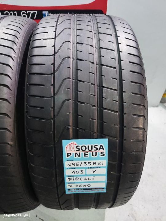 2 pneus semi novos 295-35r21 pirelli - oferta dos portes