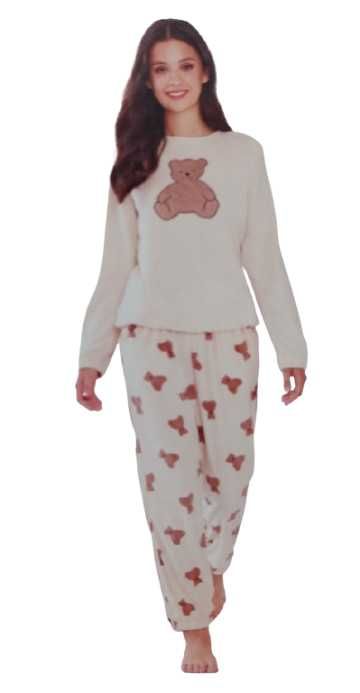 Piżama damska welurowa w MISIE  - roz. M, L, XL