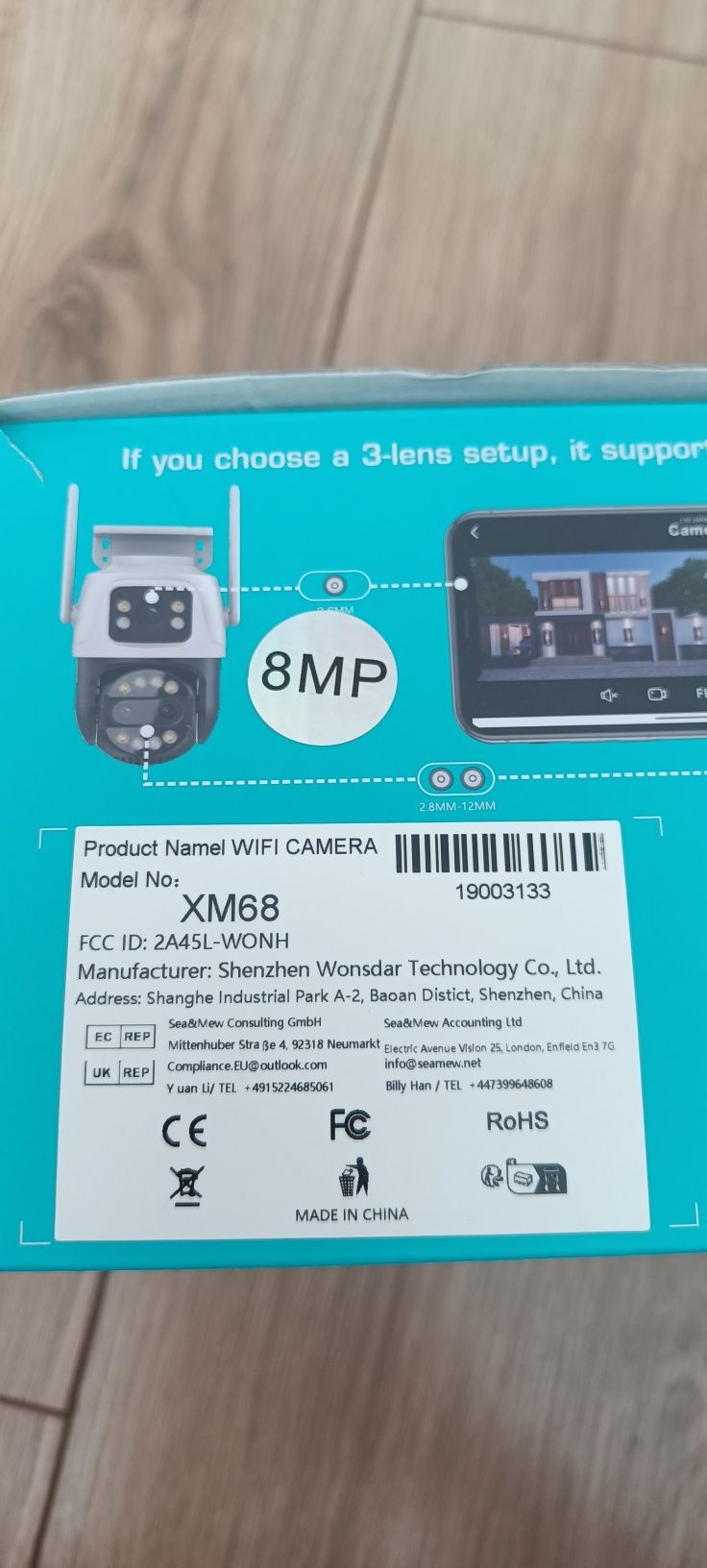 Kamera obrotowa 8MP WiFi