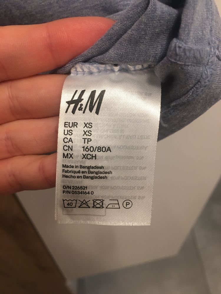 Top dla karmiącej mamy, odpinane ramiączka H&M Xs