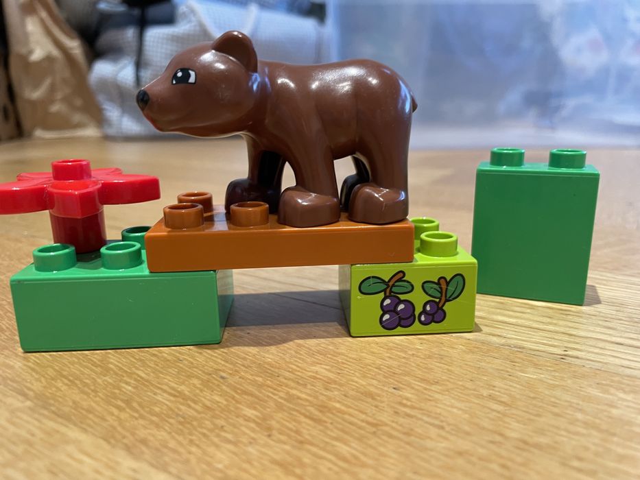 Opiekunka w zoo LEGO Duplo 10576 miś niedźwiedź ryba