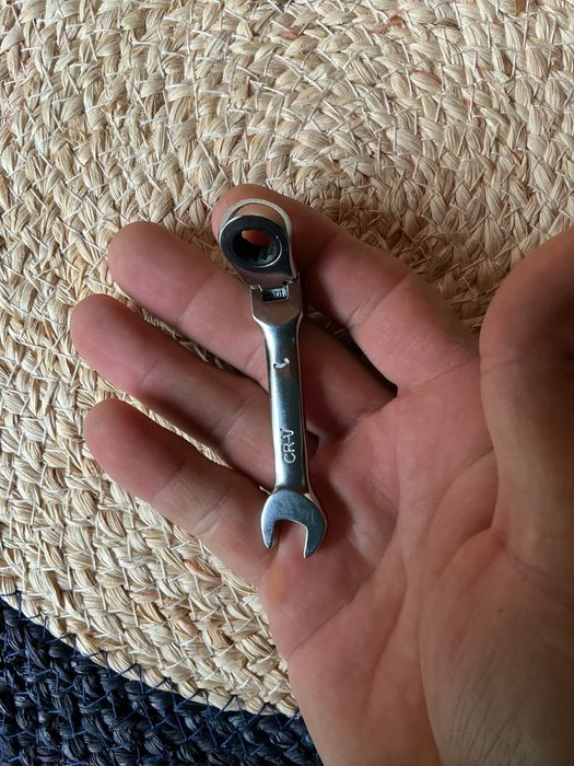 Якісний підсилений рожково-накидной трещоточний ключ поворотнаяГоловка