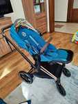 Cybex e‑Priam 4.0 | Rose Gold + Mountain Blue | gondola + spacerówka